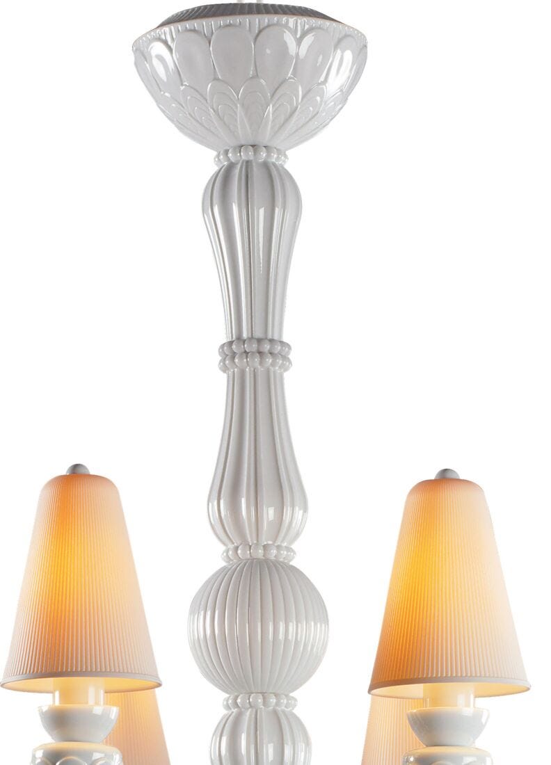 Ivy And Seed 8 Lights Chandelier, White (US)
