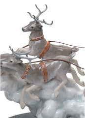 Santa's Midnight Ride Sleigh Figurine - Limited Edition