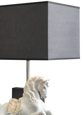 Horse On Courbette Table Lamp (us)