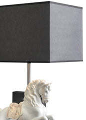 Horse On Courbette Table Lamp (US)