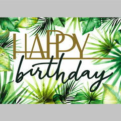FSC Greenery and Wood Birthday Greeting Card