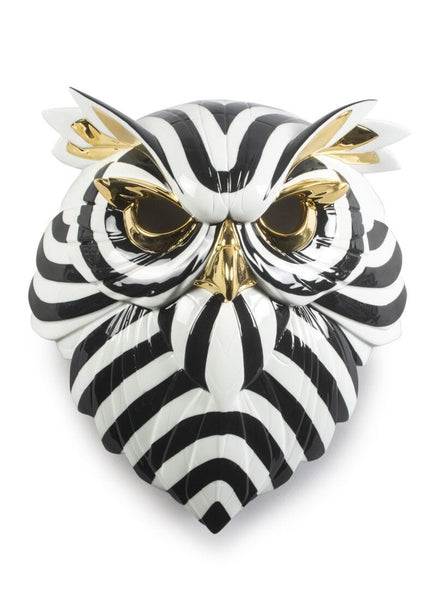Owl Mask. Black And Gold