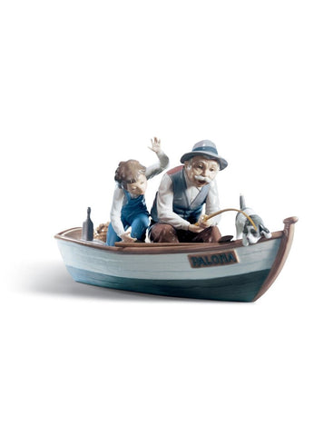 Fishing With Gramps Figurine