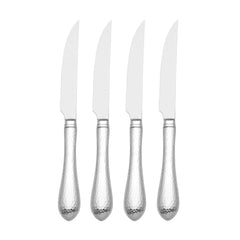 Hammered Antique 4Pc Steak Knife Set