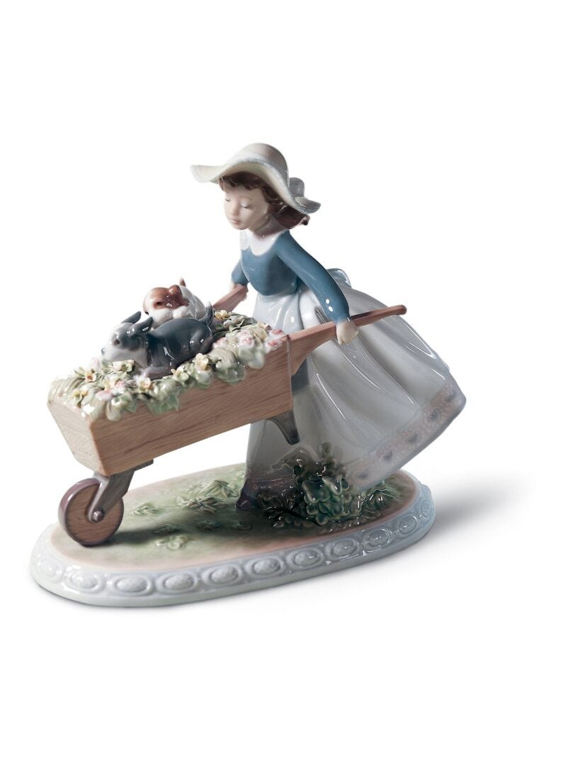 A Barrow Of Fun Girl Figurine