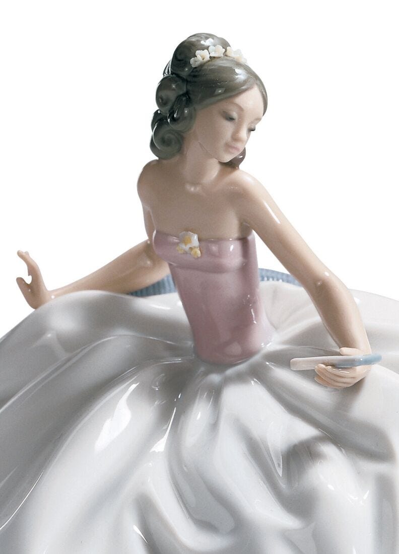 At The Ball Woman Figurine