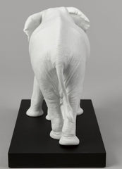 Leading The Way Elephants White Sculpture