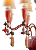 Ivy And Seed 8 Lights Chandelier. Red Coral (us)