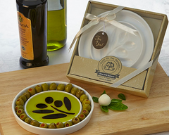 Taste Of The Orchard Oil & Vinegar Dipping & Appetizer Plate Favor