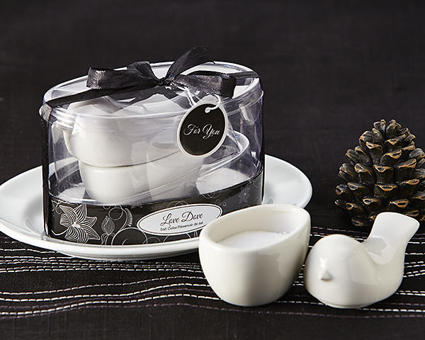 Love Dove Salt Cellar Favor | Minimum Order 12pc