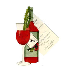 Bloody Mary With Mix With Raffia Tag Invitation Cards (Set Of 60)