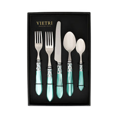 Aladdin Brilliant Aqua Five-piece Place Setting – Set Of 4