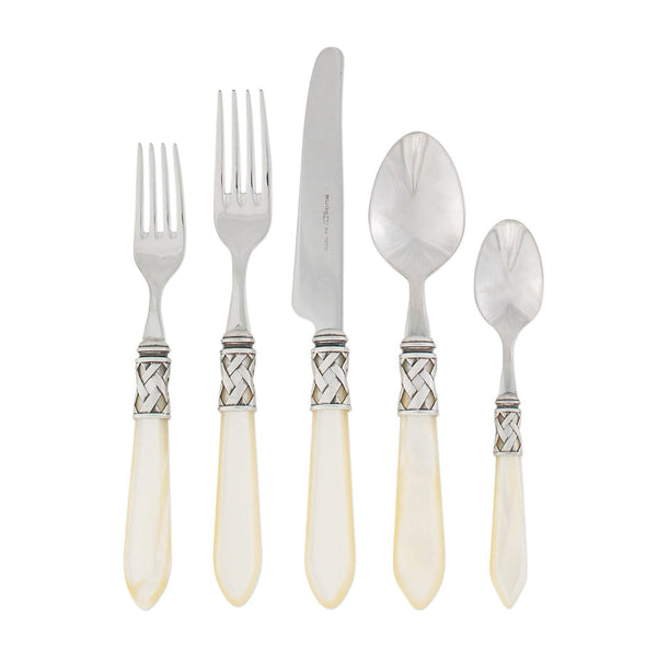 Aladdin Antique Five-Piece Place Setting, Ivory