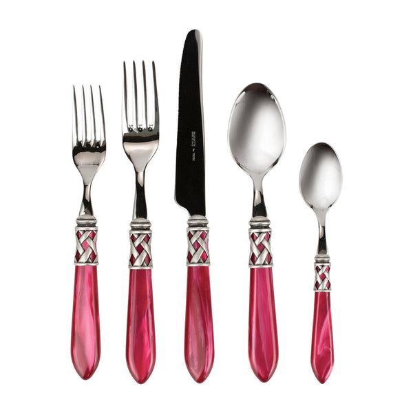 Aladdin Antique Five-Piece Place Setting, Raspberry