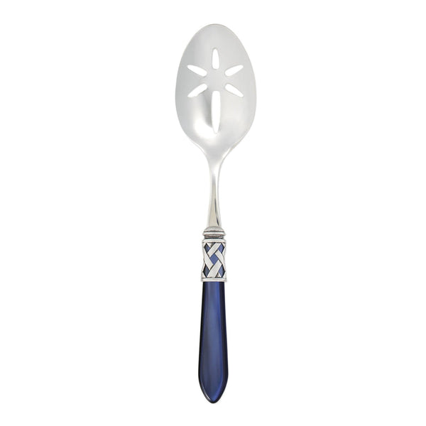 Aladdin Antique Slotted Serving Spoon, Blue