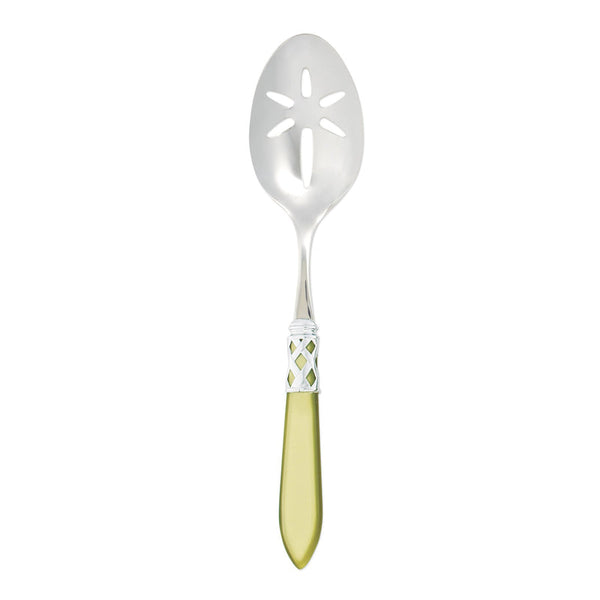 Aladdin Brilliant Slotted Serving Spoon, Chartreuse