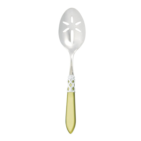 Aladdin Brilliant Slotted Serving Spoon, Chartreuse