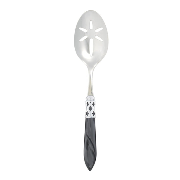 Aladdin Brilliant Slotted Serving Spoon, Charcoal