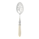 Aladdin Brilliant Slotted Serving Spoon, Ivory