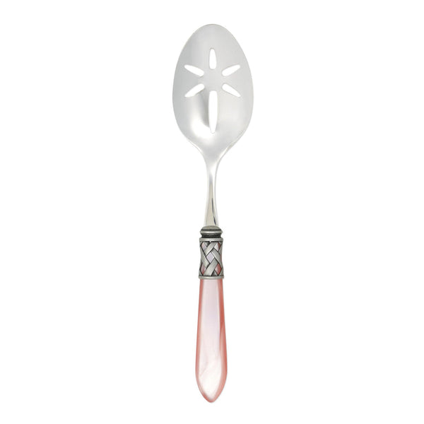 Aladdin Antique Slotted Serving Spoon, Light Pink