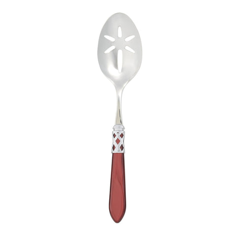 Aladdin Brilliant Slotted Serving Spoon, Red