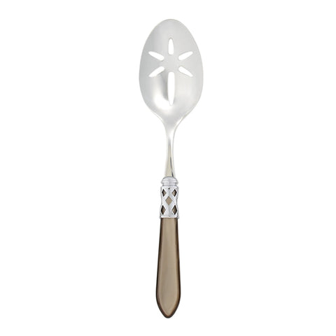 Aladdin Brilliant Slotted Serving Spoon, Taupe
