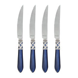 Aladdin Antique Steak Knives - Set Of 4, Blue