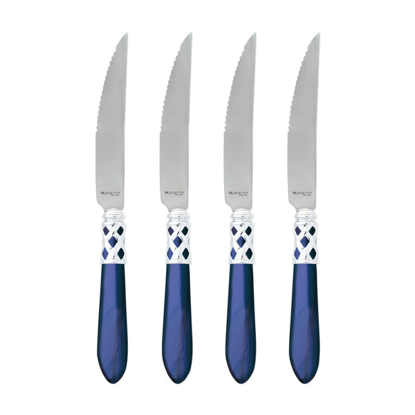 Aladdin Brilliant Steak Knives - Set Of 4, Blue