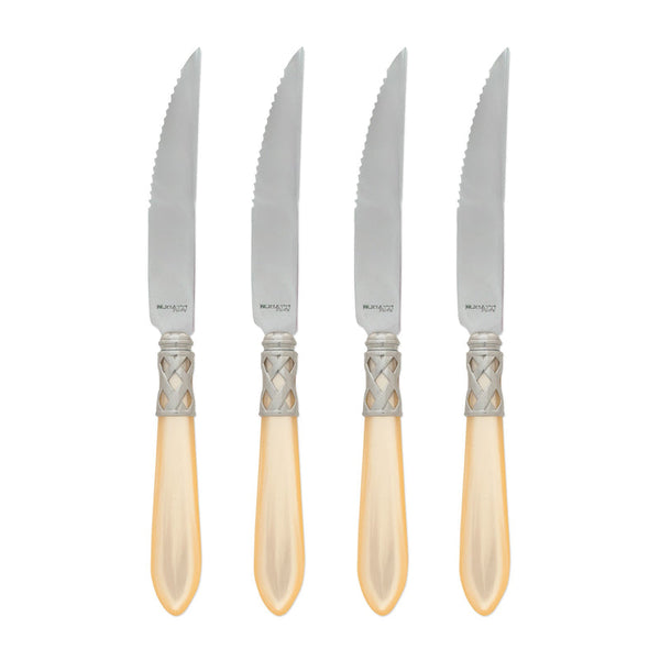 Aladdin Antique Steak Knives - Set Of 4, Ivory