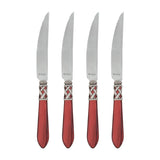 Aladdin Antique Steak Knives - Set Of 4, Red
