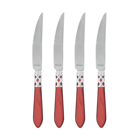 Aladdin Brilliant Steak Knives - Set Of 4, Red