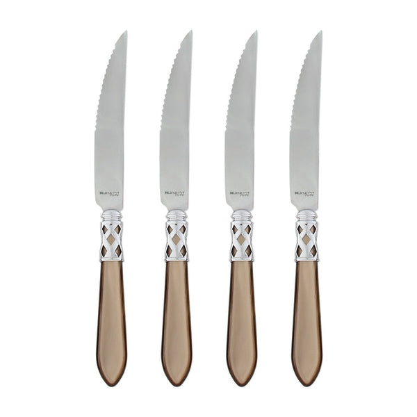 Aladdin Brilliant Steak Knives - Set Of 4, Taupe