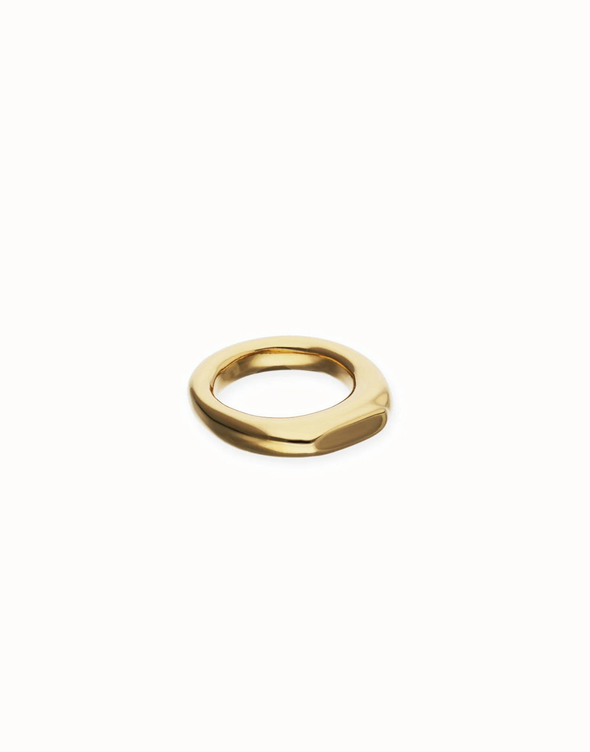 Geometric Ring Plated In 18K Gold