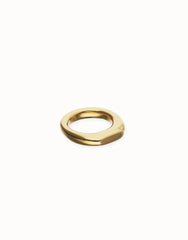 Geometric Ring Plated In 18K Gold