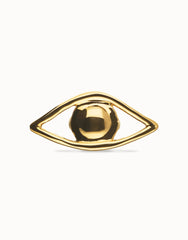 Ring Plated In 18K Gold In The Shape Of An Eye