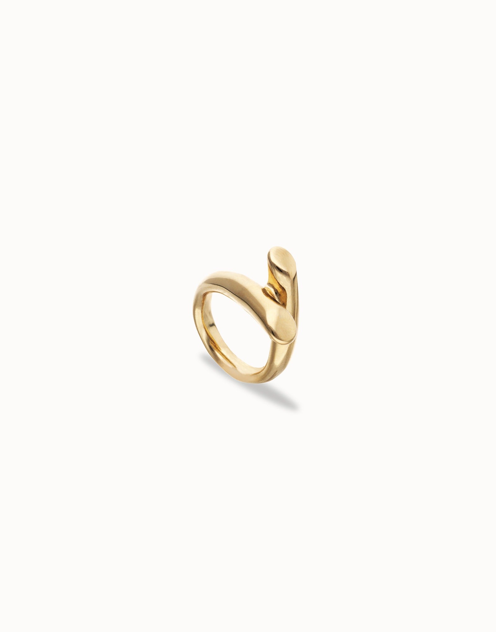 18K Gold Alloy Ring In The Shape Of A Tube – Dalmazio Design
