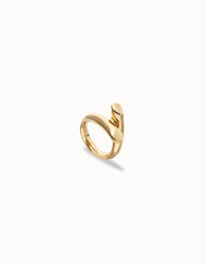 18K Gold Alloy Ring In The Shape Of A Tube