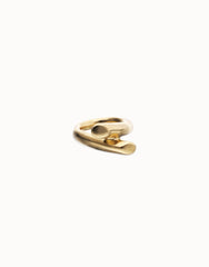 18K Gold Alloy Ring In The Shape Of A Tube