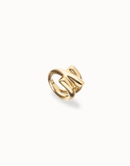 18K Gold Alloy Ring In The Shape Of A Tube