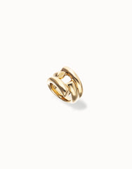 Sterling Silver Plated Alloy Ring In The Shape Of A Tube