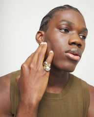 Sterling Silver Alloy Ring With The Shape Of A Ball