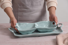 Aqua 2 Section Server – Shatterproof Melamine