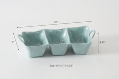 Aqua 3 Section Deep Server – Shatterproof Melamine