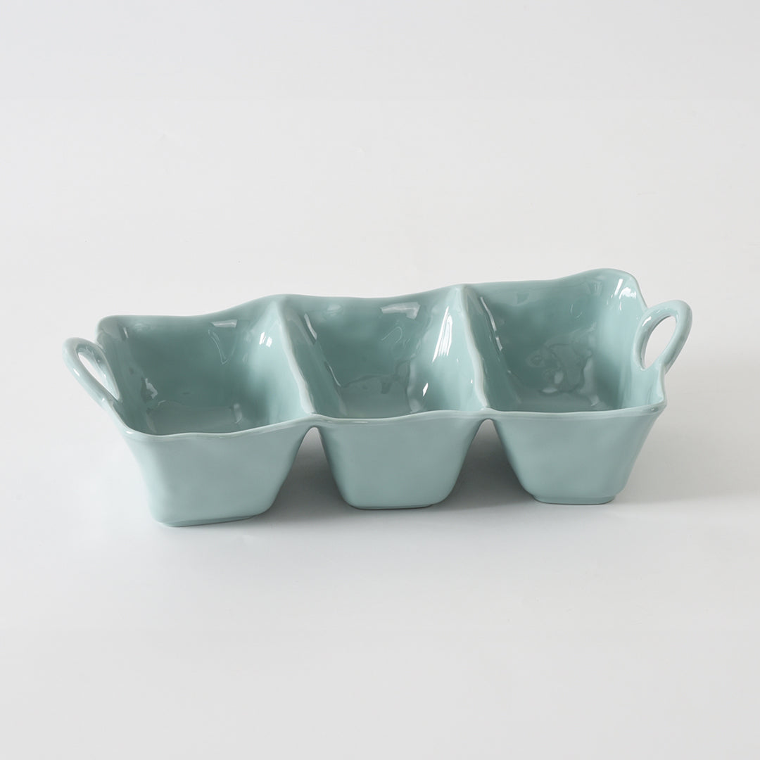 Aqua 3 Section Deep Server – Shatterproof Melamine