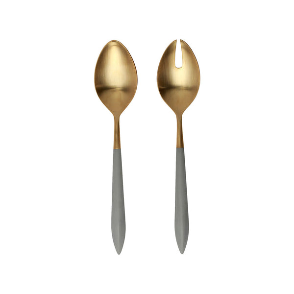 Ares Oro Salad Serving Set, Light Gray