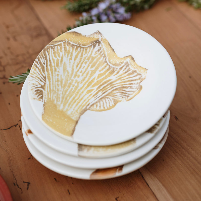 Autunno Assorted Mushroom Canape Plates - Set Of 4