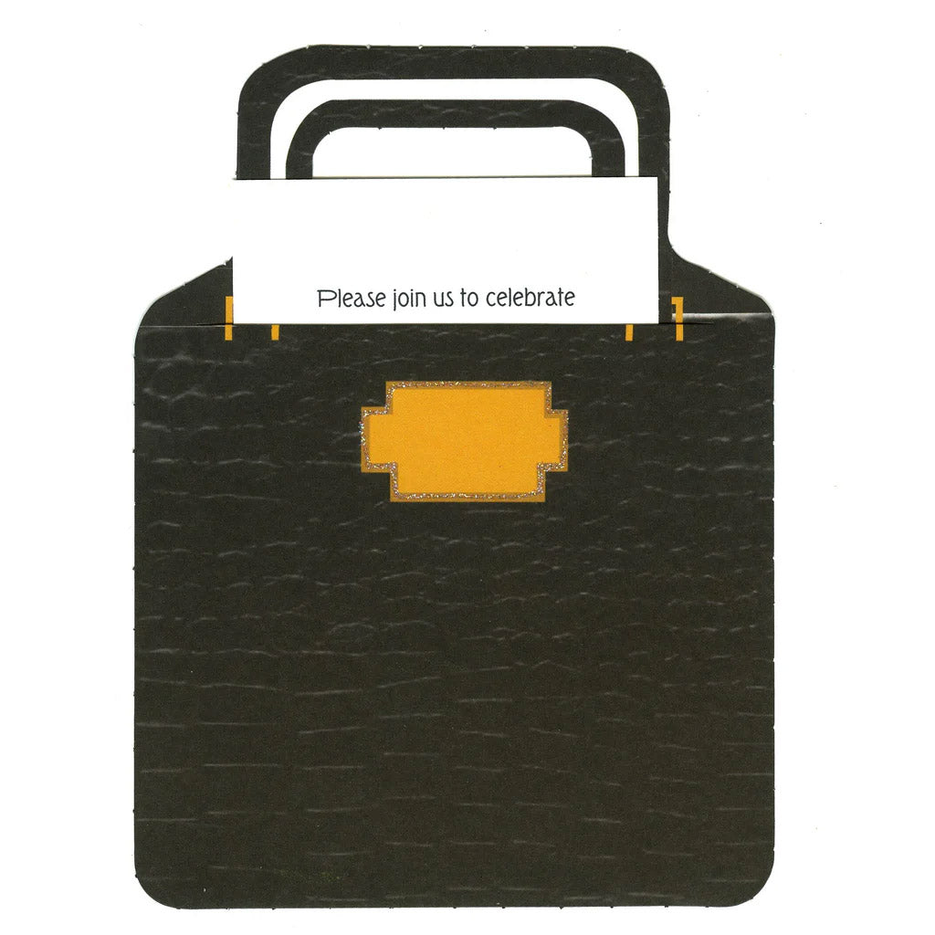 Alligator Hand Bag With Tag Invitation Cards (Set Of 60)