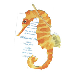 Under the Sea With Natural Raffia Tag Invitation Cards (Set Of 60)