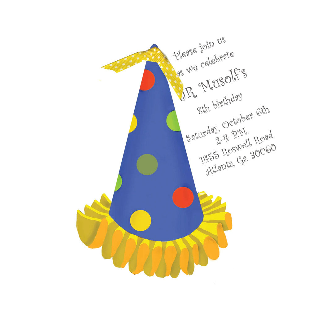 Party Harty With White Ribbon and Tag Invitation Cards With Glitter (Set Of 60)