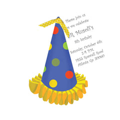 Party Harty With White Ribbon and Tag Invitation Cards With Glitter (Set Of 60)